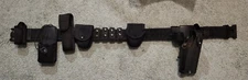 Nylon Police Duty Belt Glock Holster Handcuff Case Radio OC Key Holder Large