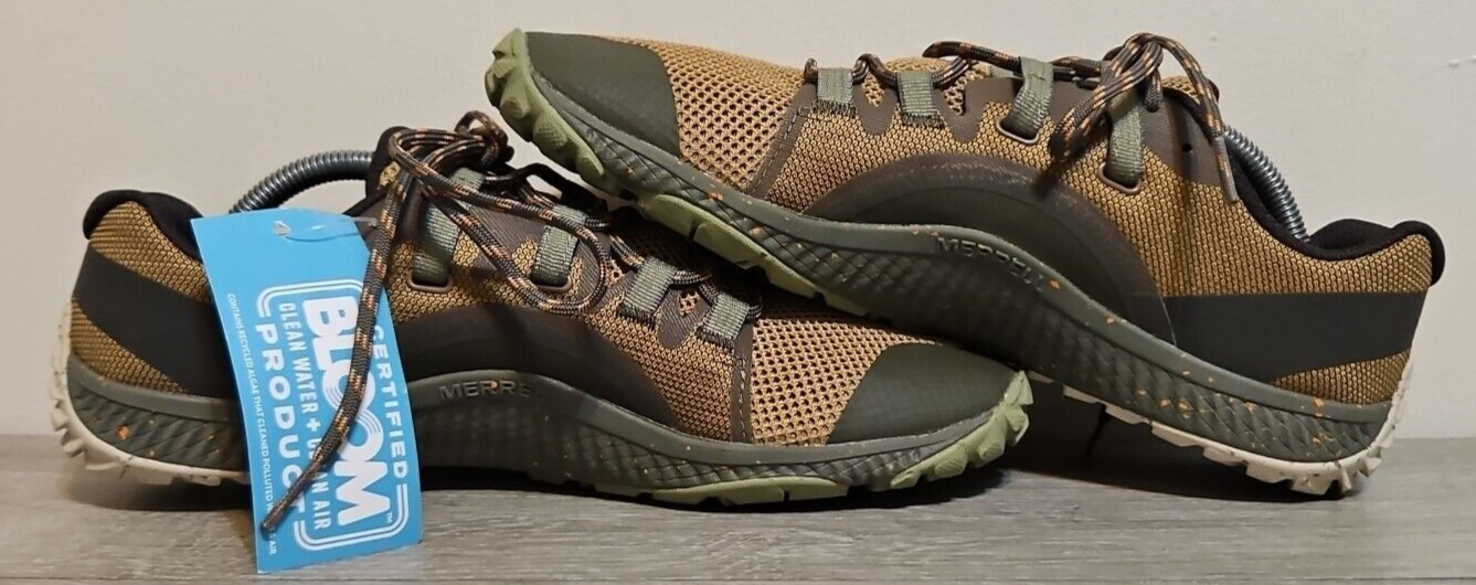 Merrell Trail Glove 6 Uomo 10 Scarpe da Corsa a Piedi Nudi Incenso Marrone Verde Vibram