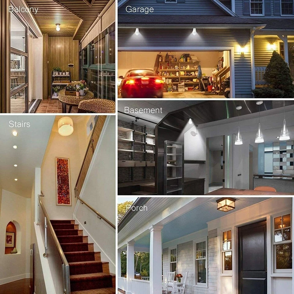 1/4x E27 LED Glühbirne Birne mit Bewegungssensor Bewegungsmelder PIR Licht Eeanf - Bild 4 von 4