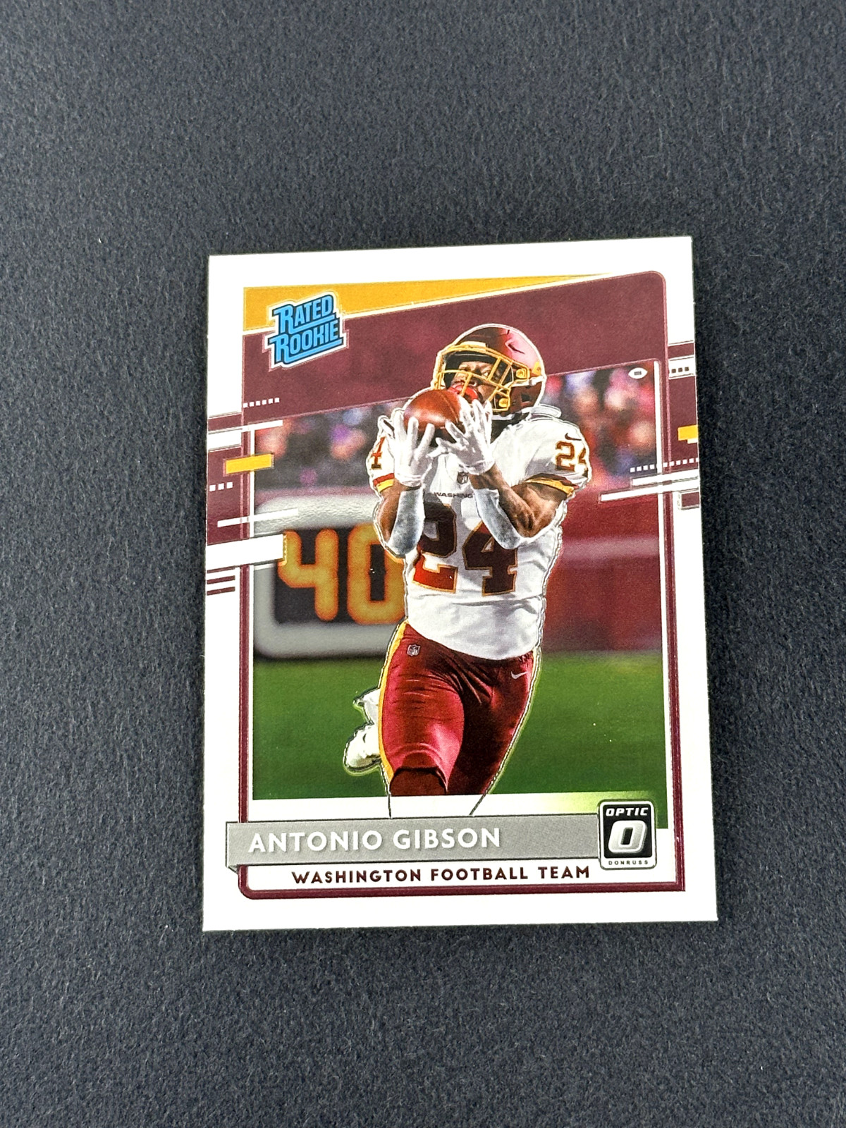 2020 Panini Donruss Optic ANTONIO GIBSON Rated Rookie #185 Washington Commanders