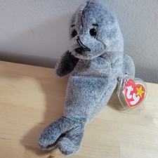 TY Beanie Baby - SLIPPERY the Seal 7 inch - MWMTs Stuffed Animal Toy