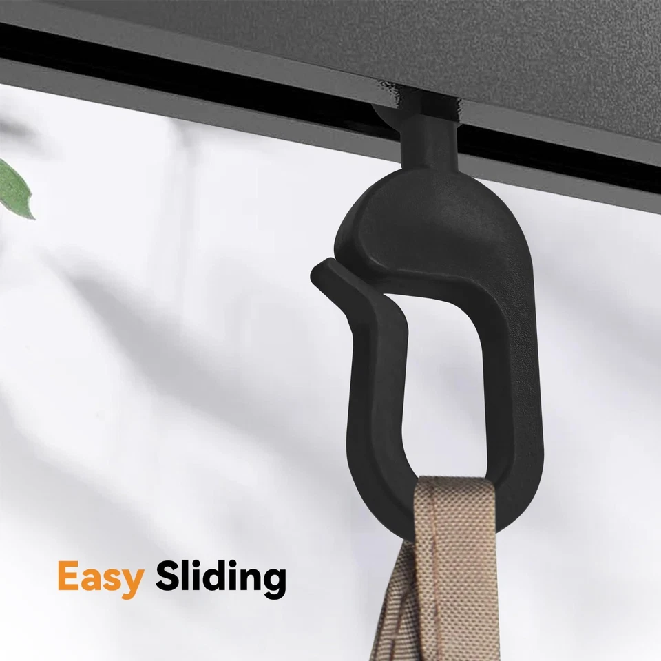 56 pacotes de ganchos de plástico para rede mosquiteira e cortinas de gazebo, deslizamento liso - Imagem 4 de 4