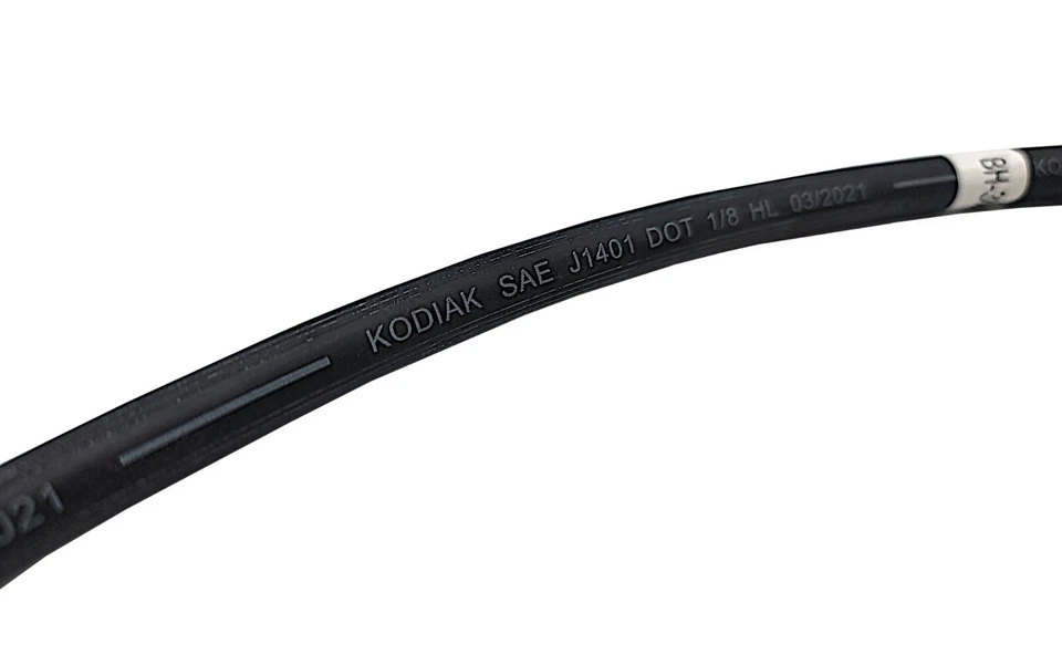 Manguera de freno hidráulica Kodiak 18" para frenos de remolque 3/16" montaje macho 1/8" ID Foto 4 de 4