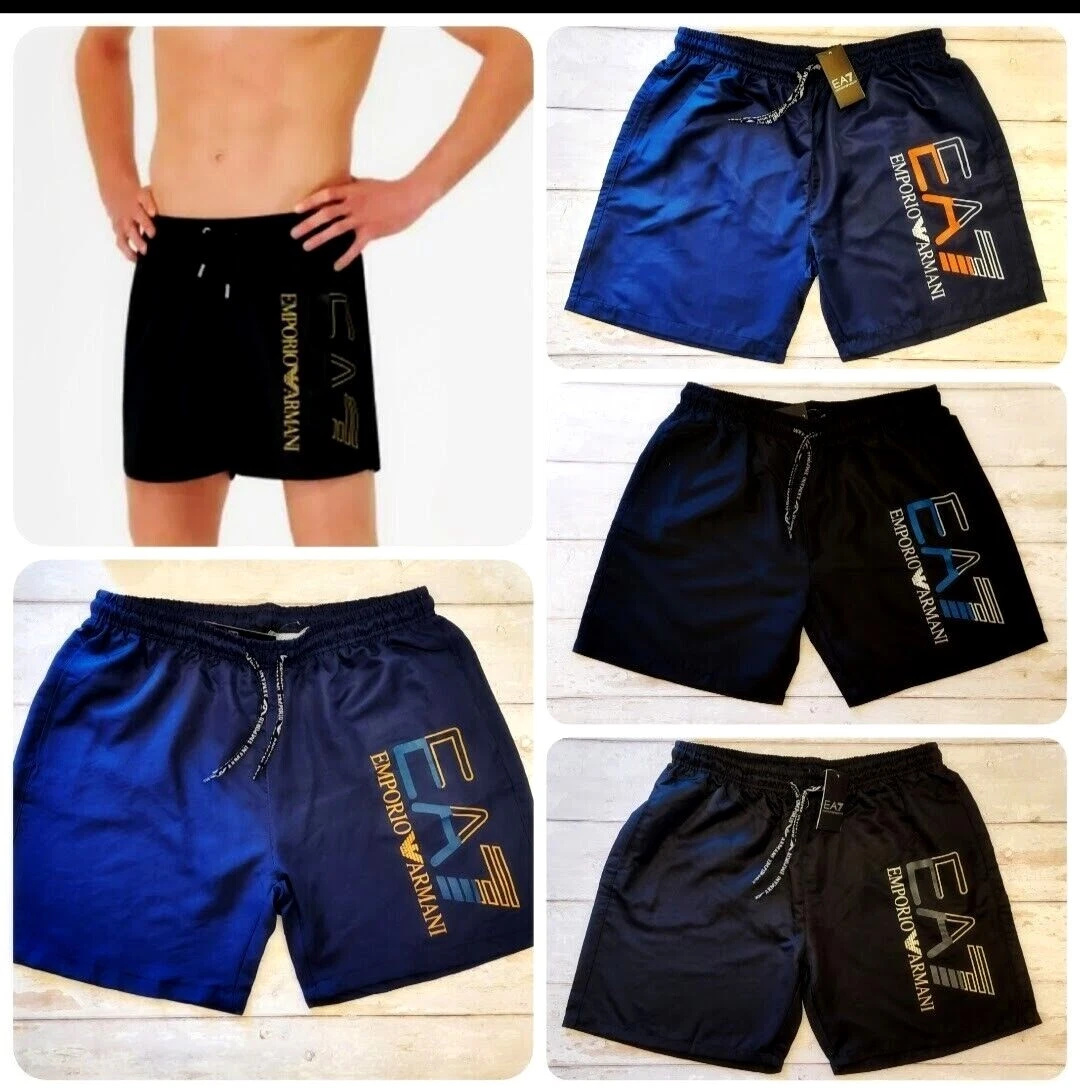 EMPORIO ARMANI EA7 MENS SWIMMING SHORTS LOGO SUMMER TRUNKS