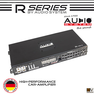 Verstärker Audio System R-Series R-110.4 4-Kanal x 200 Watt RMS 2Ω Auto Endstufe
