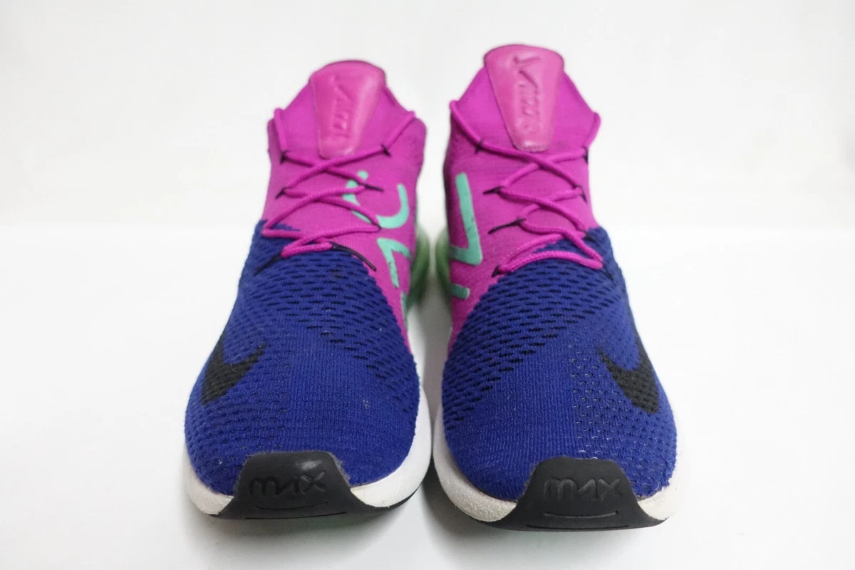 NIKE Air Max 270 Flyknit Fuchsia Flash Purple 13US 12 47.5 Men Athletic Sneakers