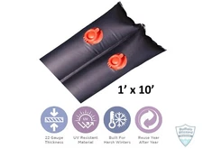 Buffalo Blizzard 1 x 10 Black Water Tube Swimming Pool Winter Covers - 22 Gauge