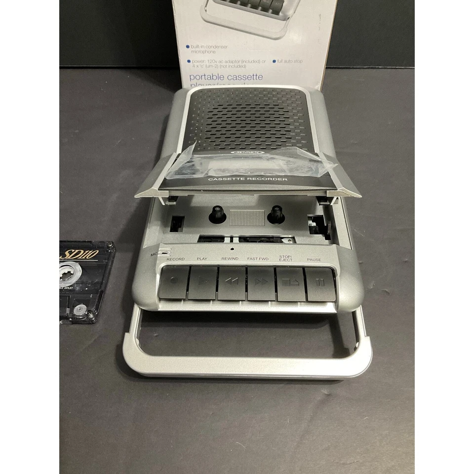 Grabadora/Reproductor Portátil Jenson - Sin Micrófono Externo Sin Adaptador de CA MCR-100 Foto 4 de 4