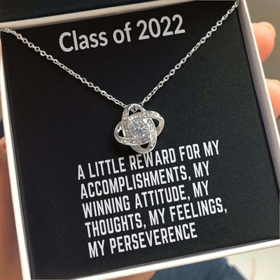 College Grad, Love Knot Necklace, Class of 2022, Graduate Class of 2022, Gifts f