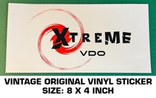 VDO XTREME INSTRUMENTS - VINTAGE ORIGINAL VINYL DECAL STICKER - DRAG RACING