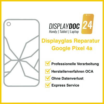Display Glas Reparatur für Original Google Pixel 4a 4G 5,81'' Freiburg & Versand