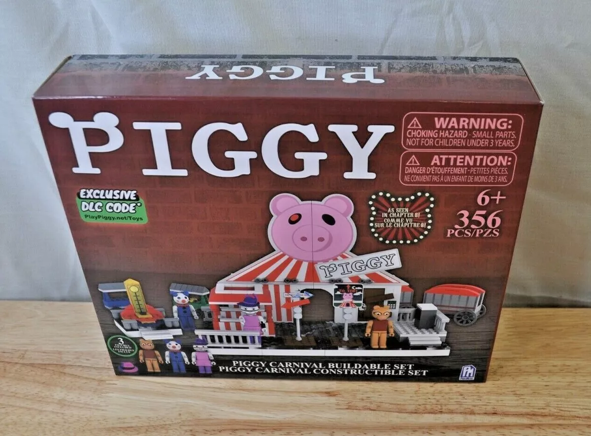 PIGGY CARNIVAL BUILDING SET & FIGURES WITH DLC CODES ! 