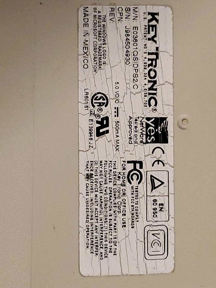 Keytronic E03601 E03601QUS201C Wired Keyboard - Image 4 of 4