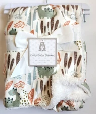 Little Wonder Cozy Baby Blanket Dinosaur