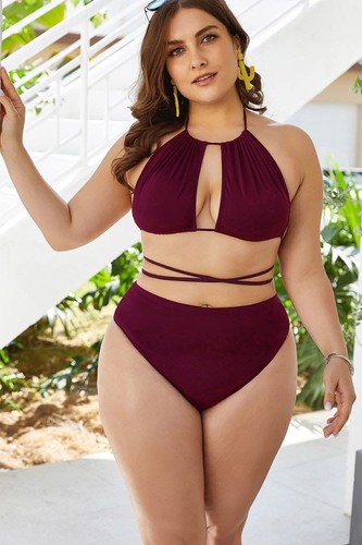 Plus size backless bikini set - Picture 8 of 28