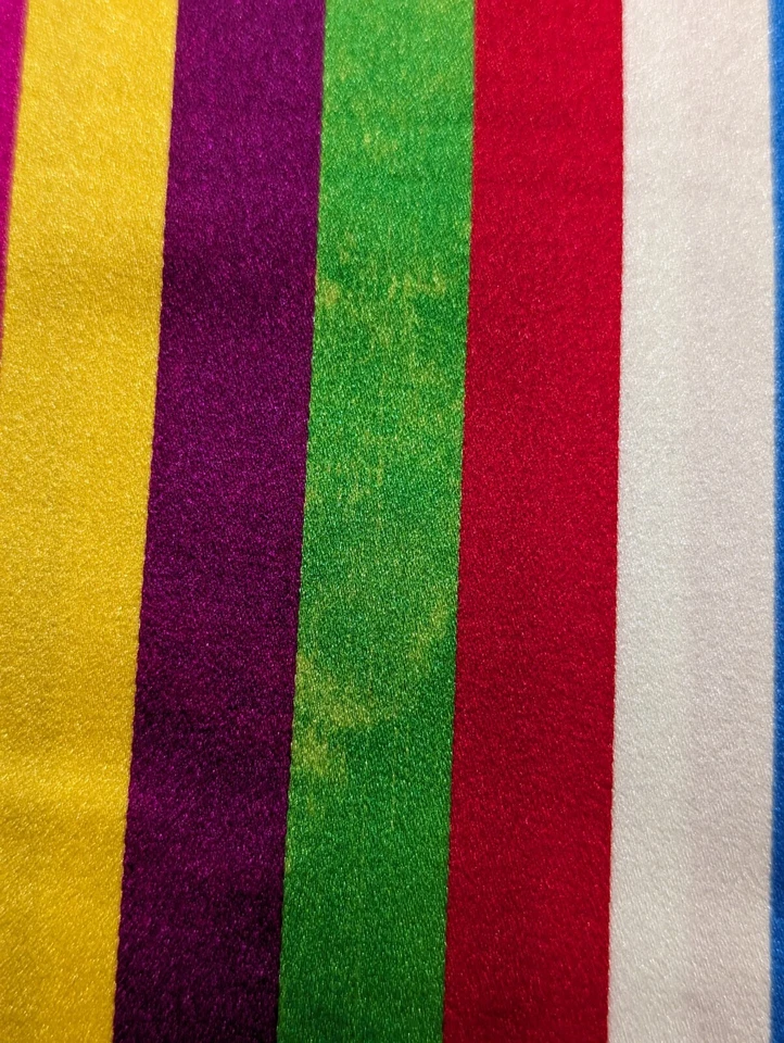 Tela satinada a rayas multicolor Foto 4 de 4