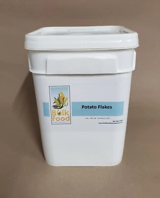 BULK FOOD INTERNATIONAL BULK-Instant Potato Flakes-Dehydrated-4 Gallon Bucket-Long-Term Storage-10#