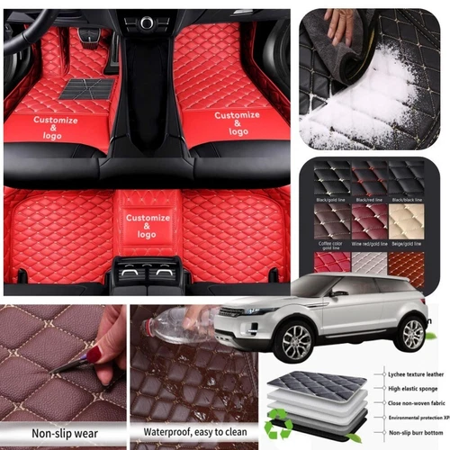 For Land Rover Car Floor Mats All Series Non-slip Liner Carpet Waterproof Custom - Imagen 14 de 43