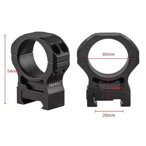 Firewolf 2pcs 1 inch 30mm 34mm Scope Rings 7075 Aluminum Low High Fit Picatinny - 第 10/20 張圖片