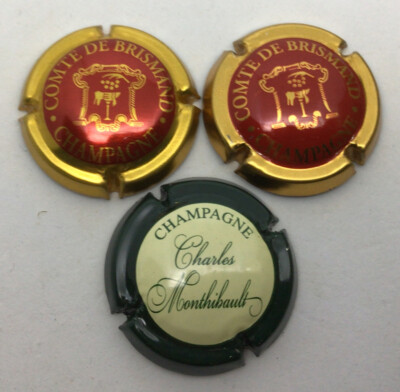 MONTHIBAULT - COMTE DE BRISMAND, Nr. 01 und 02 - CHAMPAGNERKAPSELN - SET 56