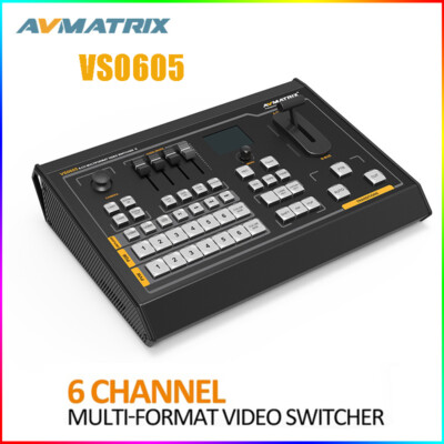 AVMATRIX VS0605 SDI/HDMI 6 Channel Multi-Format Video Switcher with PGM Recorder