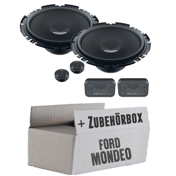 Ford Mondeo Front Heck - Hertz 16Cm Lautsprecher TüR Vorne Hinten - Einbauset-image
