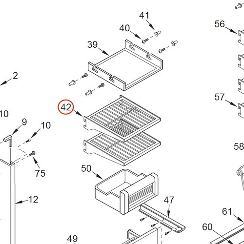 SubZero Freezer Wire Shelf (3600840) eBay