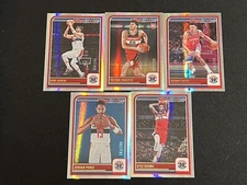 2023-24 NBA Hoops Washington Wizards SP /199 Lot Silver Rookie Kuzma Poole Deni
