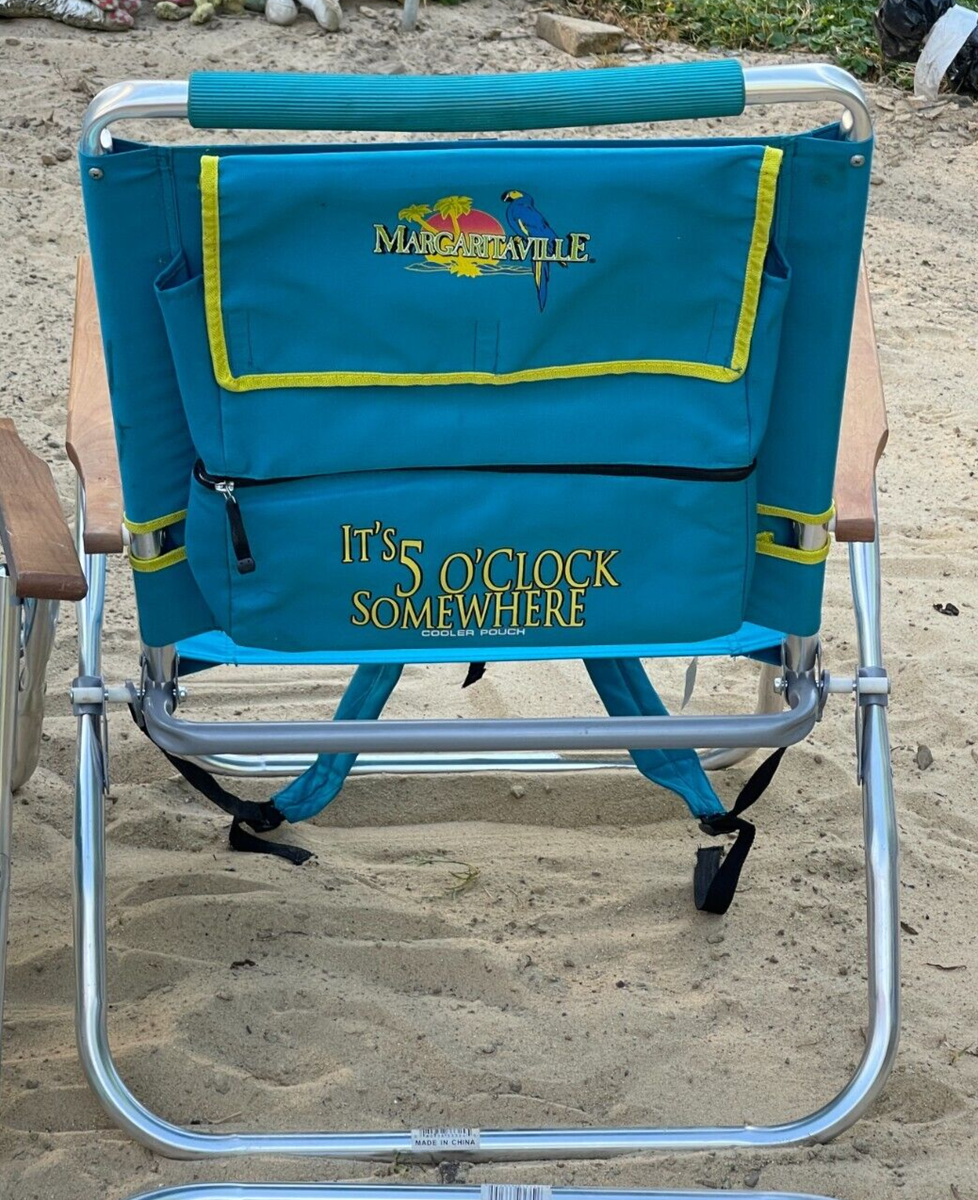4 Margaritaville Backpack Cooler Beach Chair Hardwood Arms 4 Margaritaville Backpack Cooler Beach Chair Hardwood Arms