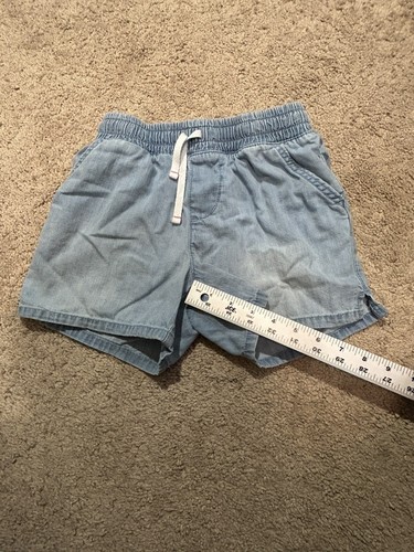 Cat & Jack Girls Shorts Size Large Regular Blue Denim Classic Casual Comfort - Picture 7 of 10