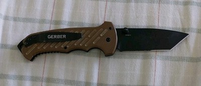 Gerber 06 Fast Assisted Open Knife - Slide Lock - Combo Edge Tanto Blade