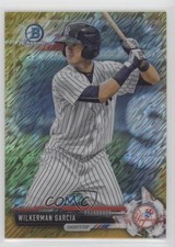 2017 Bowman Chrome Prospects Gold Shimmer Refractor 42/50 Wilkerman Garcia s3g