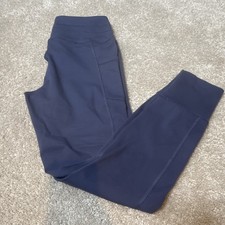 Yogalicious Lux Prestige Jogger Pants Yoga Activewear Pockets Blue S Stretch