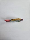 Oaxaca Hand Painted Wood Fish With Painted Bird , Mexican Folk Art , 4 1/2 In. — photo 3