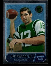 1996 TOPPS CHROME JOE NAMATH REPRINT #65 JETS