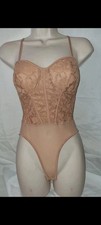 Gorgeous tan brown floral NEW LOOK bodysuit top Lingerie size 8