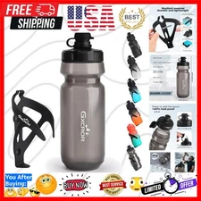 Lightweight Bike Water Bottle Cage Set with BPA-Free 22oz Bottle, Easy Install