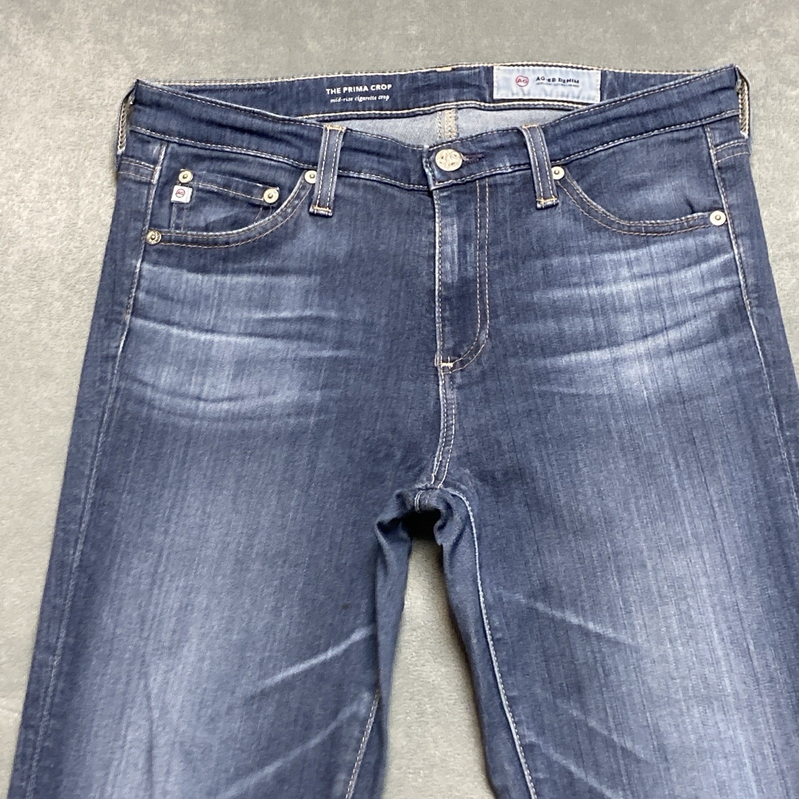 AG Adriano Goldschmied Jeans Womens 27 Prima Crop Mid Rise Cigarette Skinny thumbnail 4