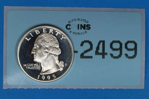 1995-S 25C WASHINGTON SILVER QUARTER DOLLAR PROOF RAW-2499