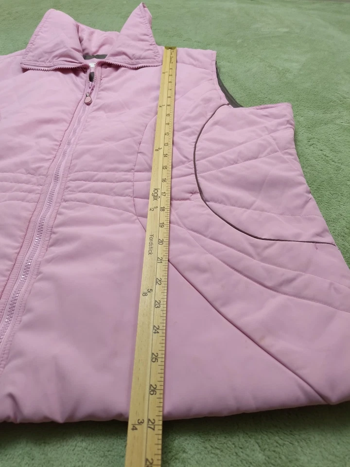 Женский жилет Cato Puffer PLUS 22/24 розовый на молнии стеганые карманы легкий вес - Изображение 2 из 4