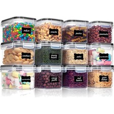 Vorratsdosen Set 12 Stück 0 8L auslaufsicher luftdicht Kunststoff