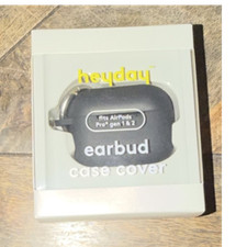 heyday Earbud Case Cover for Apple AirPods Pro Gen 1  Gen 2 Black