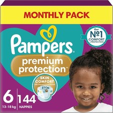 Pampers Premium Protection Size 6 144 Nappies 0.27 per nappy