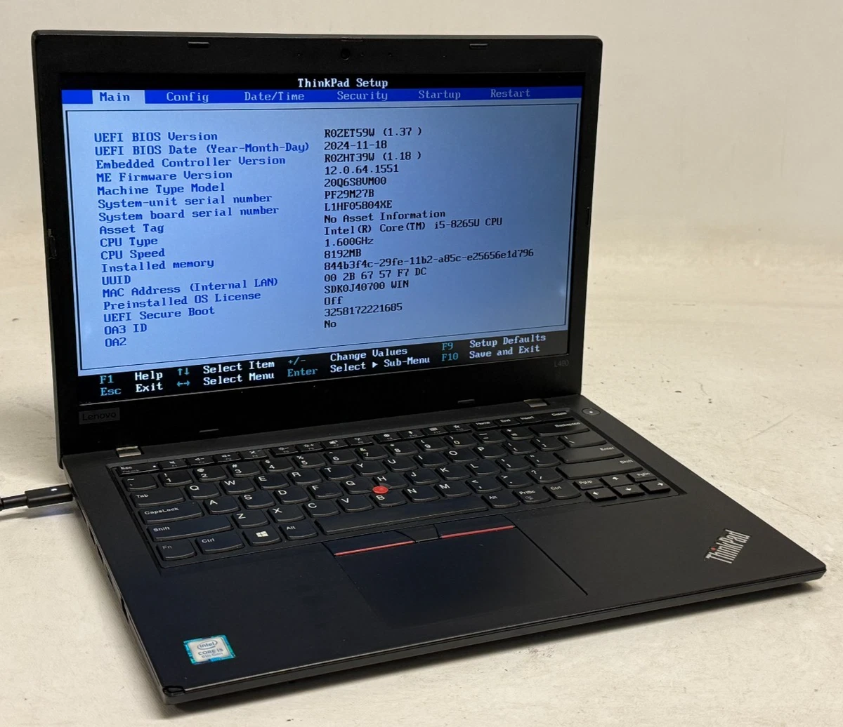 Lenovo Intel Core i5 8th Gen. PC Laptops & Netbooks 256 GB SSD