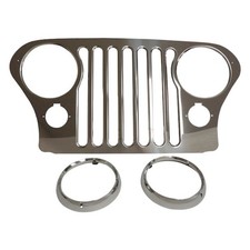 For Jeep CJ5 1977-1983 Steinjager J0059020 Grill Overlay Kit