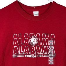 Hanes Alabama Crimson Tide Youth Large Red Cotton T-Shirt 2023