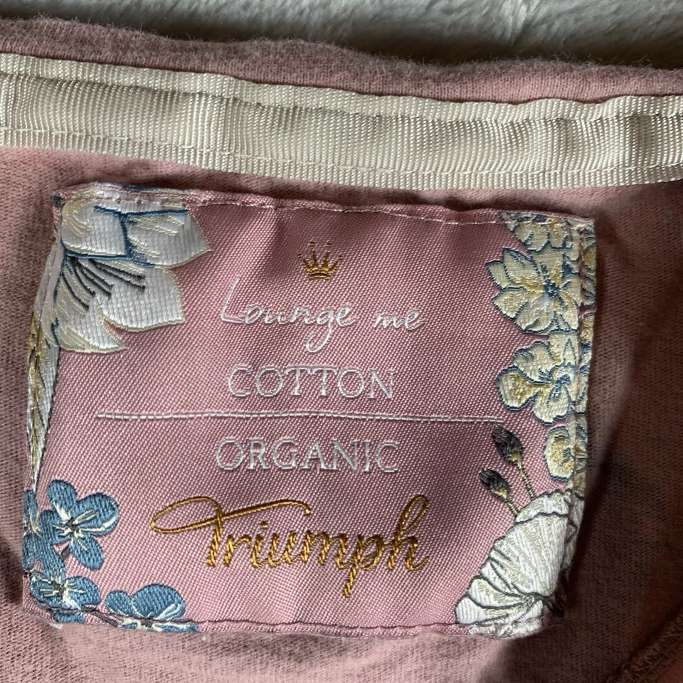 Pijama para mujer Triumph Lounge Me S vestido de noche algodón orgánico floral rosa Foto 3 de 4