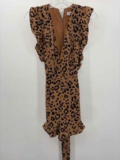 Pre-Owned Lovers Friends Brown Size Small Short Sleeve Romper
