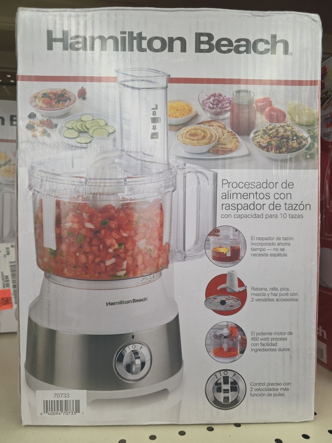 Hamilton Beach Food Processor  12 Cup Capacity 450 Watts  Wh