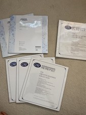 6 Creative Memories 12x12 Clear Page Protectors  White Pages Lot of 6 New